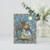 ハロウィーンレイブンEVE BLACKBIRD WIZARD ポストカード (スタンド正面)