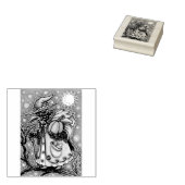 ハロウィーンレイブンEVE BLACKBIRD WIZARD ラバースタンプ (押印)