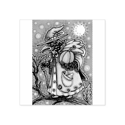 ハロウィーンレイブンEVE BLACKBIRD WIZARD ラバースタンプ (インプリント)