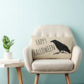 ハロウィーンレイベンブラック秋装飾用クッション ランバークッション (椅子)