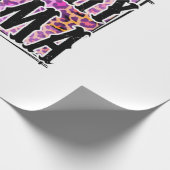 ハロウィーンレオパードウィッチーママ誕生日 ラッピングペーパー (角)