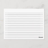 ハロウィーンレシピカード、ハロウィンクッキー ポストカード (裏面)