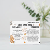 ハロウィーンレシピカード、ハロウィンクッキー ポストカード (スタンド正面)