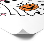 ハロウィーンレッツゴーユズ幽霊レトロコスチューム ポスター (角)