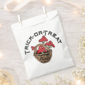 ハロウィーンレッドキャップマッシュルーム フェイバーバッグ (クリップ留めされた状態)