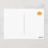 ハロウィーンレッドスムースヘアダシュント ポストカード (裏面)