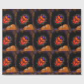 ハロウィーンレディバグ ラッピングペーパー (フラット)