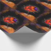 ハロウィーンレディバグ ラッピングペーパー (角)