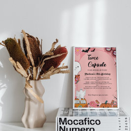 ハロウィーンレトログルービー1st誕生日タイムカプセル ポスター