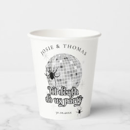 ハロウィーンレトロスパイダーズ&ディスコ結婚ボール 紙コップ