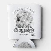 ハロウィーンレトロスパイダーズ&ディスコ結婚ボール 缶クーラー (裏面)