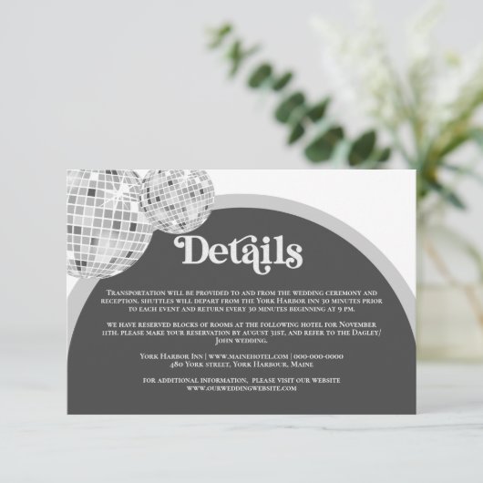 ハロウィーンレトロディスコゴシック結婚ズ詳細 エンクロージャーカード (スタンド正面)