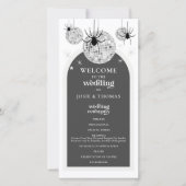 ハロウィーンレトロディスコスパイダーズ結婚式 プログラム (正面)