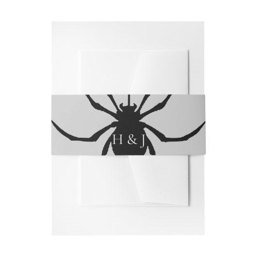 ハロウィーンレトロディスコスパイダーズ&ディスコ結婚ボール 招待状ベリーバンド (正面例)