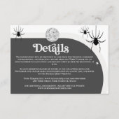 ハロウィーンレトロディスコ結婚スパイダーズ詳細 エンクロージャーカード (正面)