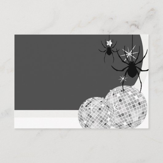 ハロウィーンレトロディスコ結婚スパイダーズ詳細 エンクロージャーカード (裏面)