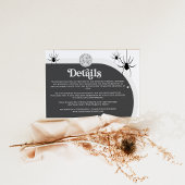 ハロウィーンレトロディスコ結婚スパイダーズ詳細 エンクロージャーカード