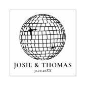 ハロウィーンレトロディスコ結婚ボール ラバースタンプ (インプリント)