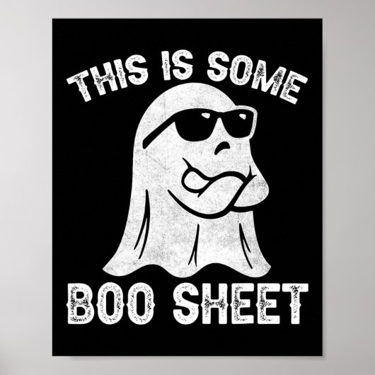 ハロウィーンレトロブー幽霊これはSome Boo Sheet ポスター (正面)