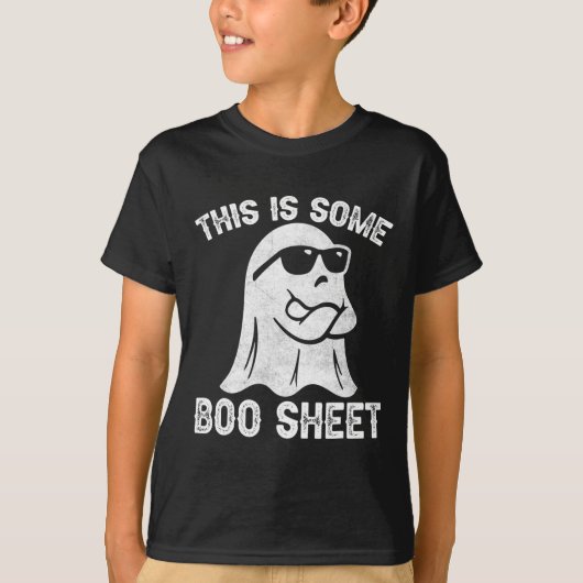 ハロウィーンレトロブー幽霊これはSome Boo Sheet Tシャツ (正面)
