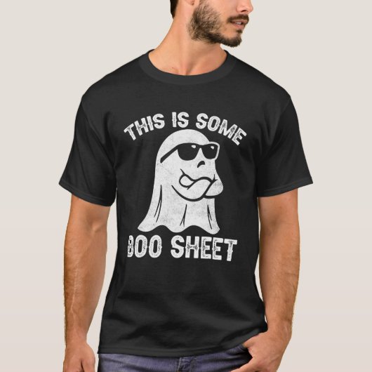 ハロウィーンレトロブー幽霊これはSome Boo Sheet Tシャツ (正面)