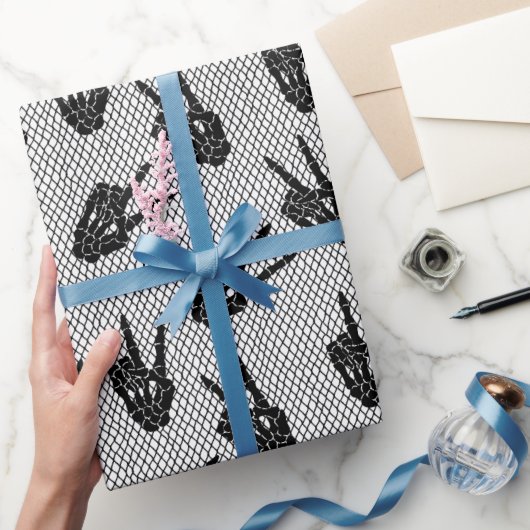 ハロウィーンレースパターン ラッピングペーパー (ギフト)