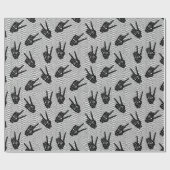 ハロウィーンレースパターン ラッピングペーパー (フラット)