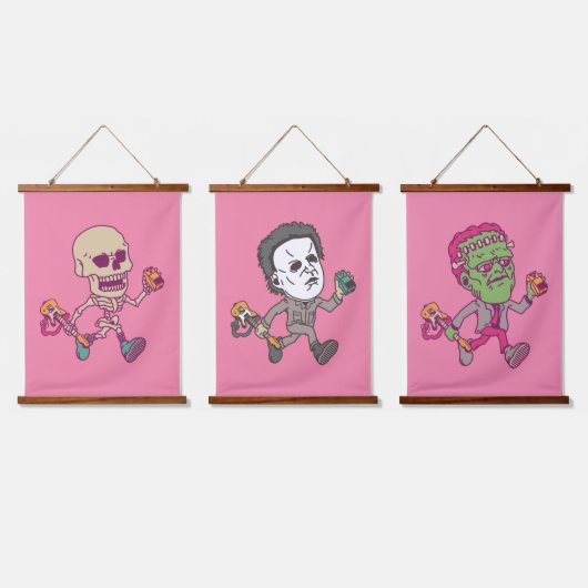 ハロウィーンロッカーズ 吊り下げ型タペストリー (トリプル)