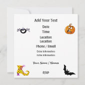 ハロウィーンロックインのまわりにザクロックパーティー 招待状 (裏面)