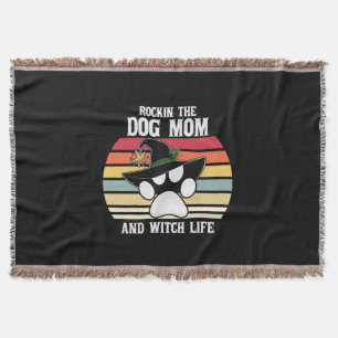 ハロウィーンロックインザドッグママとウィッチライフクリスマス スローブランケット