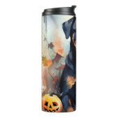 ハロウィーンロットワイラーカボチャ怖 タンブラー (回転左)