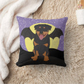 ハロウィーンロットワイラー クッション (ブランケット)