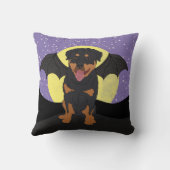 ハロウィーンロットワイラー クッション (裏面)