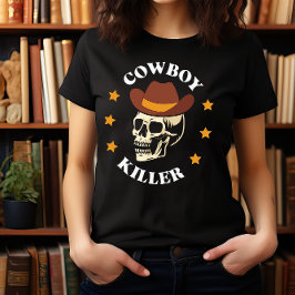 ハロウィーンワイルドウエストカウボーイキラースカル Tシャツ