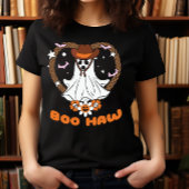 ハロウィーンワイルドウエストブーハウカウボーイ幽霊 不気味 Tシャツ