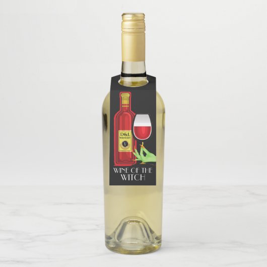 ハロウィーンワイン – 背面を参照 –  ボトルネックタグ (ボトル)