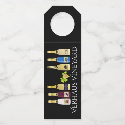 ハロウィーンワイン – 背面を参照 – ボトルネックタグ (裏面)