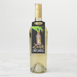 ハロウィーンワイン – 背面を参照 –  ボトルネックタグ