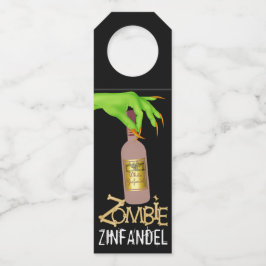 ハロウィーンワイン – 背面を参照 –  ボトルネックタグ