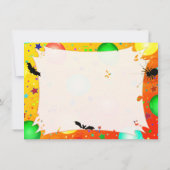 ハロウィーンワーウルフモンスター誕生日 カード (裏面)