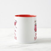 ハロウィーンヴァンパイアおそらくコーヒーレッドではない マグカップ (中央)