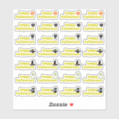 ハロウィーンヴァンパイアこうもりスパイダーウェブスカルウィッチハット シール (シート)