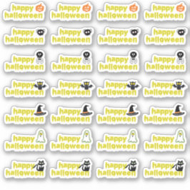 ハロウィーンヴァンパイアこうもりスパイダーウェブスカルウィッチハット シール