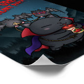 ハロウィーンヴァンパイアキャットバンパー ポスター (角)