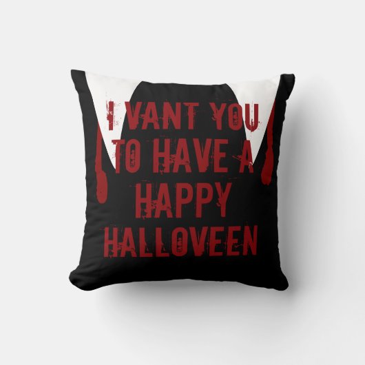 ハロウィーンヴァンパイアファンズ&ブラッド クッション (正面)