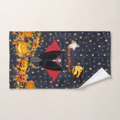 ハロウィーンヴァンパイア幽霊カボチャンプキンパーソナライズ バスタオルセット (ハンドタオル)