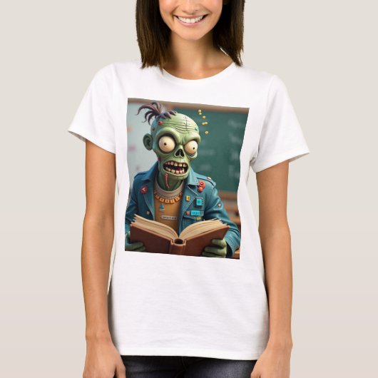 ハロウィーンヴァンパイア結石先生 – 詳細計算 Tシャツ (正面)