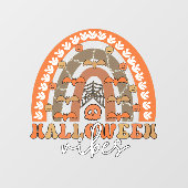 ハロウィーンヴィベスボホーレインボー不気味秋 ウィンドウサイン (シート)