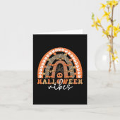 ハロウィーンヴィベスボホーレインボー不気味秋 カード (黄色い花)