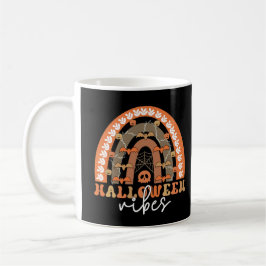 ハロウィーンヴィベスボホーレインボー不気味秋 コーヒーマグカップ